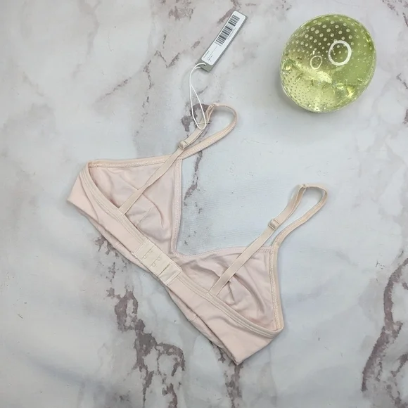 Everlane Bra Women Pink Square Neck Tank Cotton Bralette Active Supima N… - Picture 6 of 11